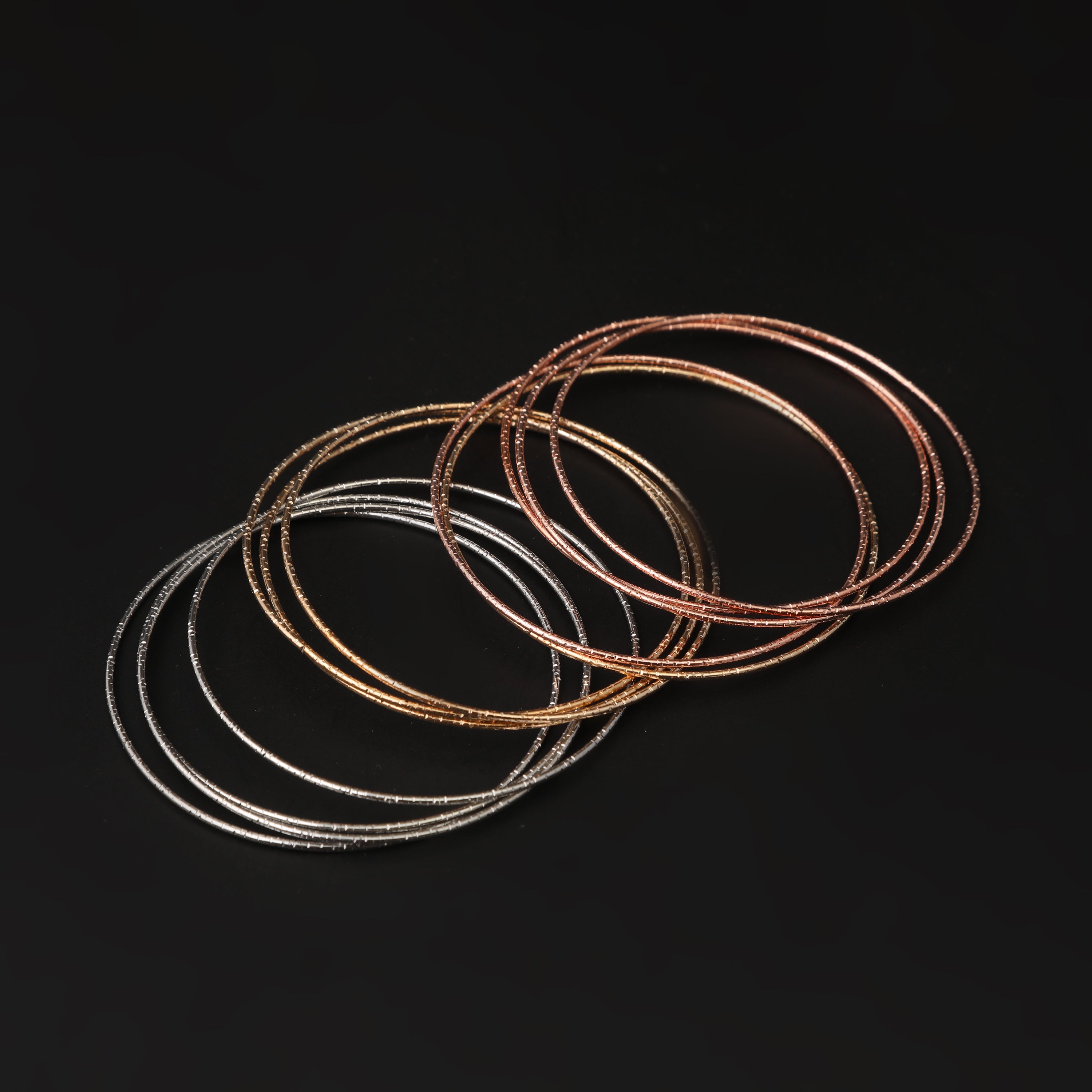 Women's Bangle 3 Shades - Multi Color, Women Bangles & Bracelets, Chase Value, Chase Value