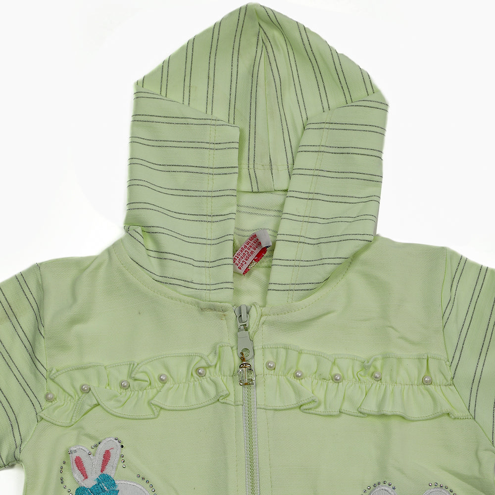 Girls Full Sleeves Tight Suit - Lime Green, Girls Suits, Chase Value, Chase Value