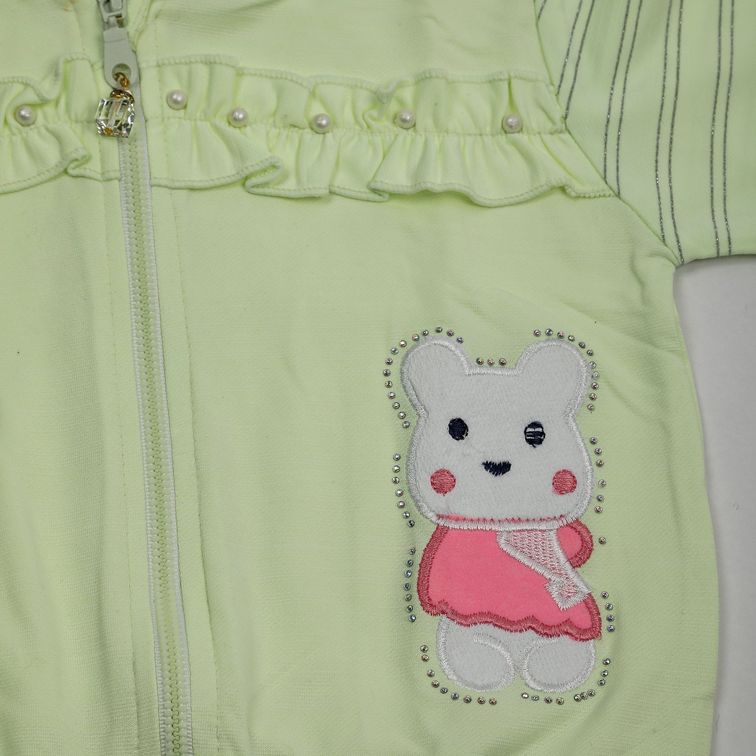 Girls Full Sleeves Tight Suit - Lime Green, Girls Suits, Chase Value, Chase Value