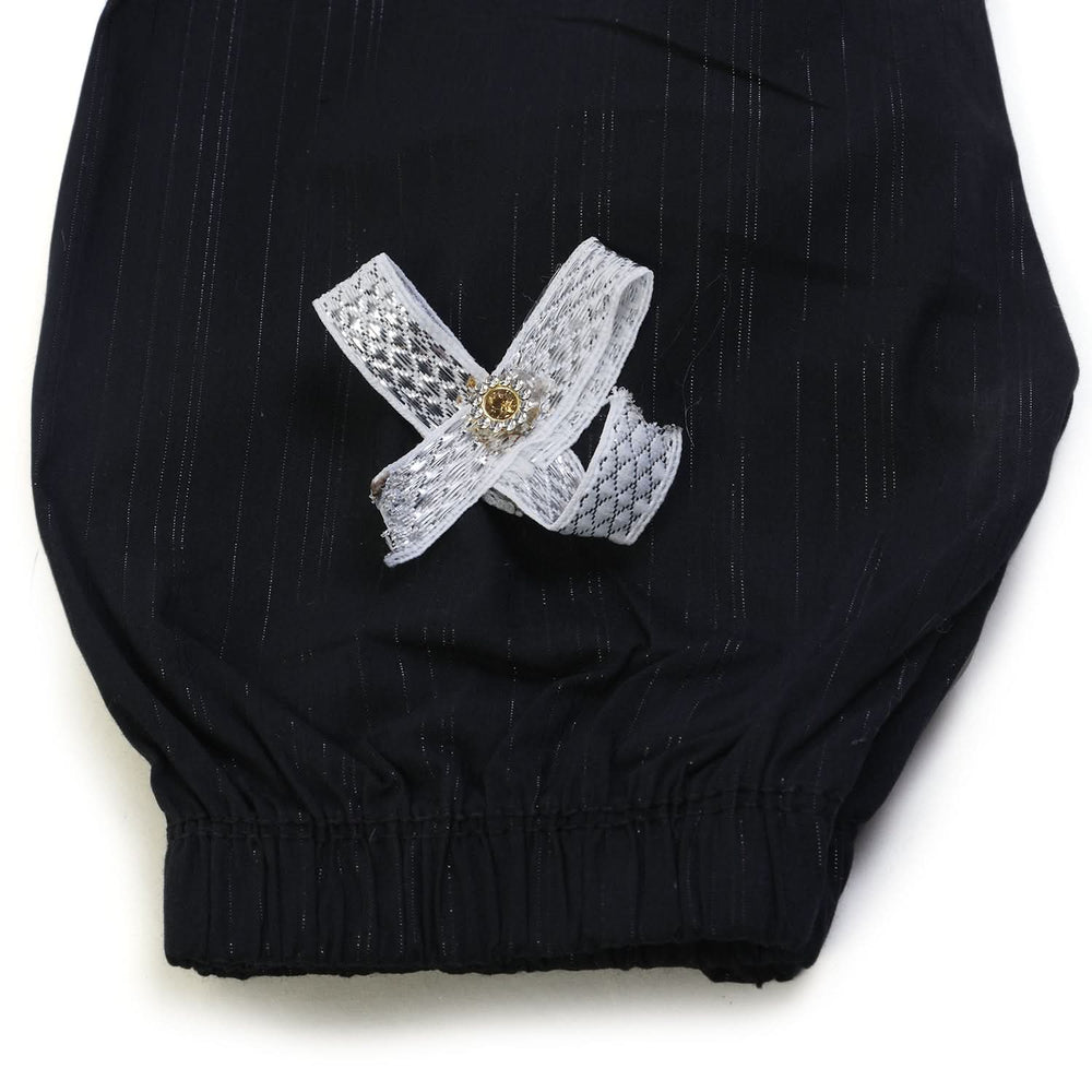 Girls Half Sleeves 3Pcs Suit - Black, Girls Suits, Chase Value, Chase Value