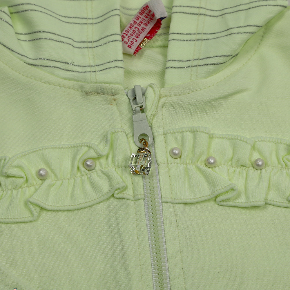 Girls Full Sleeves Tight Suit - Lime Green, Girls Suits, Chase Value, Chase Value