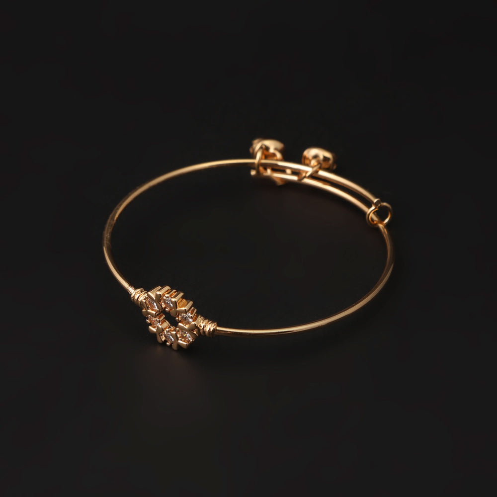 Girls Fancy Steel Kara - Golden, Girls Bangles & Bracelet, Chase Value, Chase Value
