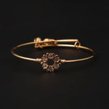 Girls Fancy Steel Kara - Golden, Girls Bangles & Bracelet, Chase Value, Chase Value