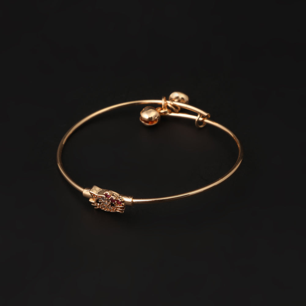 Girls Fancy Steel Kara - Golden, Girls Bangles & Bracelet, Chase Value, Chase Value