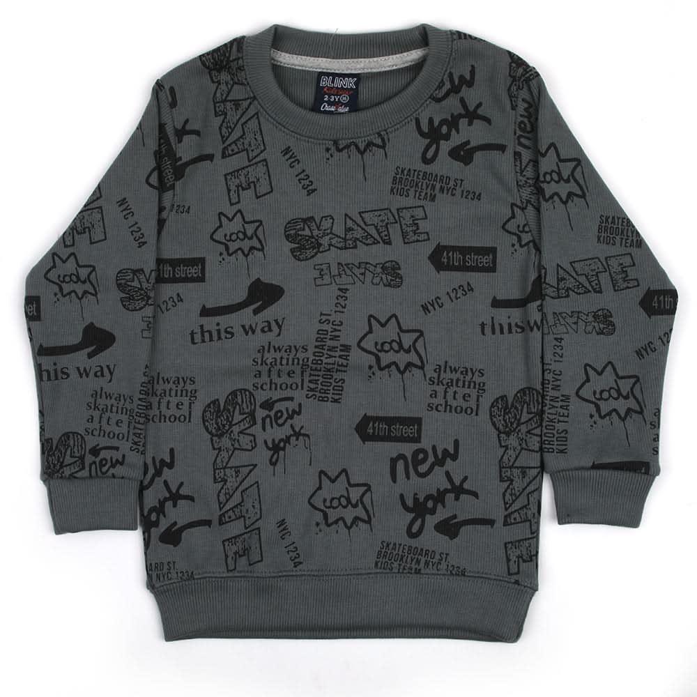 Boys Sweat Shirt - Dark Grey, Boys Hoodies & Sweat Shirts, Chase Value, Chase Value