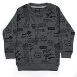 Boys Sweat Shirt - Dark Grey, Boys Hoodies & Sweat Shirts, Chase Value, Chase Value