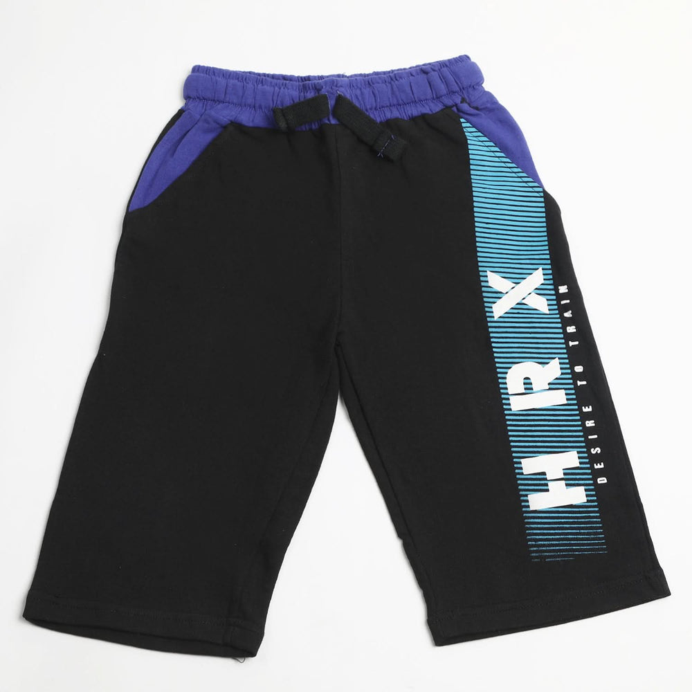 Boys Knitted Bermuda Shorts - Black, Boys Shorts, Chase Value, Chase Value