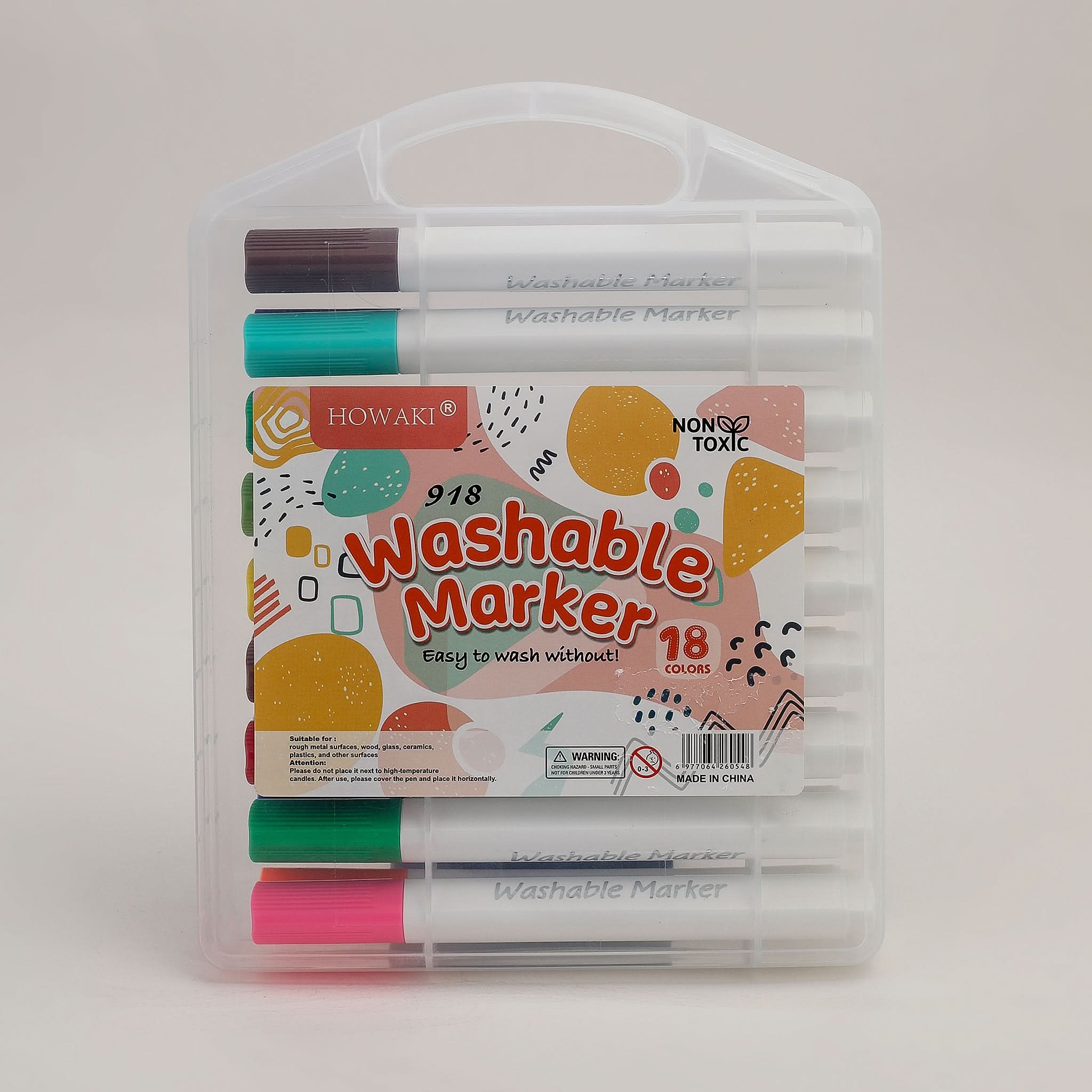 Marker Washable 18 Color 918-18, Coloring Tools, Chase Value, Chase Value