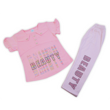 Girls Tight Half Sleeves Suit - Pink, Girls Suits, Chase Value, Chase Value