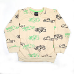 Boys Full Sleeves T-Shirt - Cream