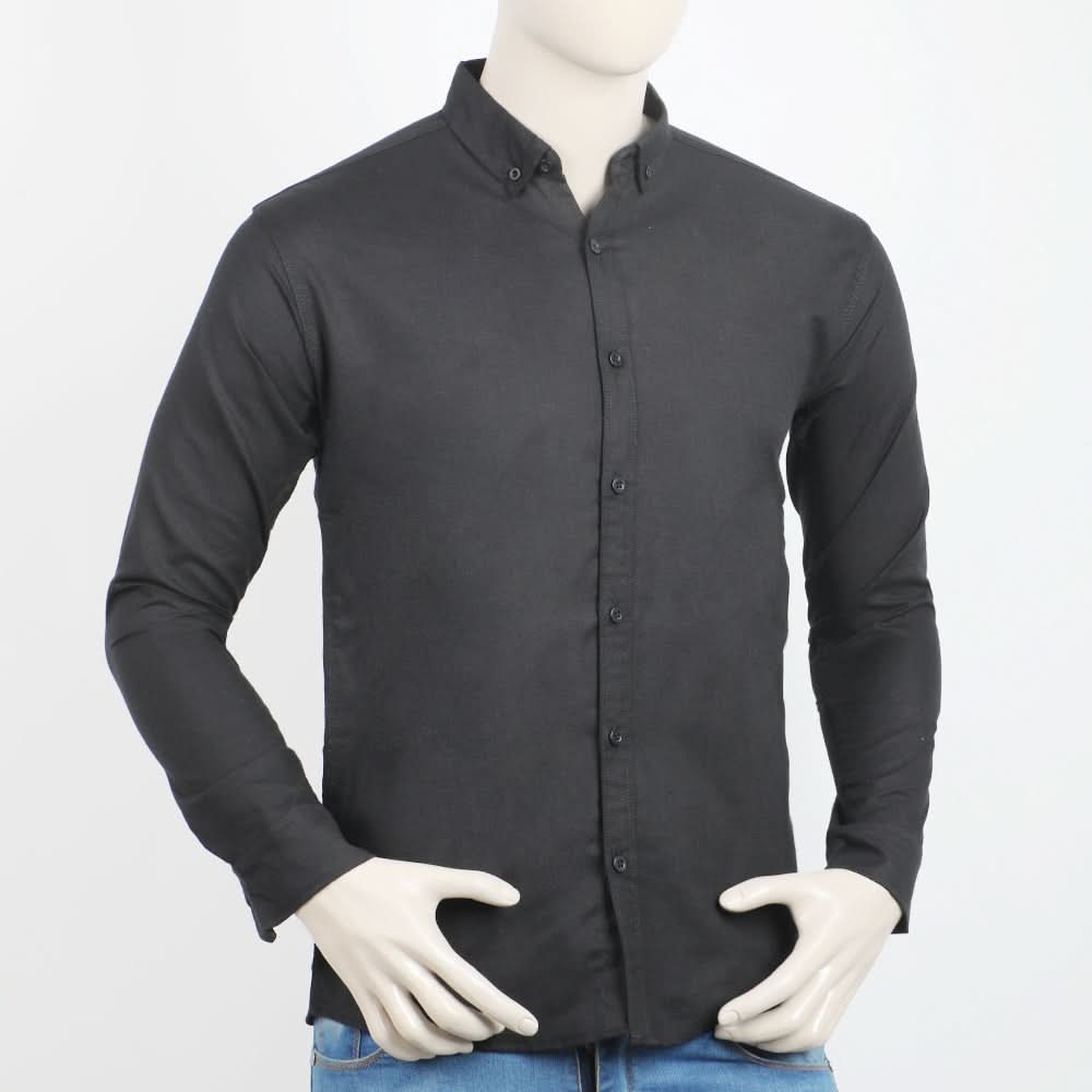 Men's Casual Chambray Shirt  - Black, Men's Shirts, Chase Value, Chase Value