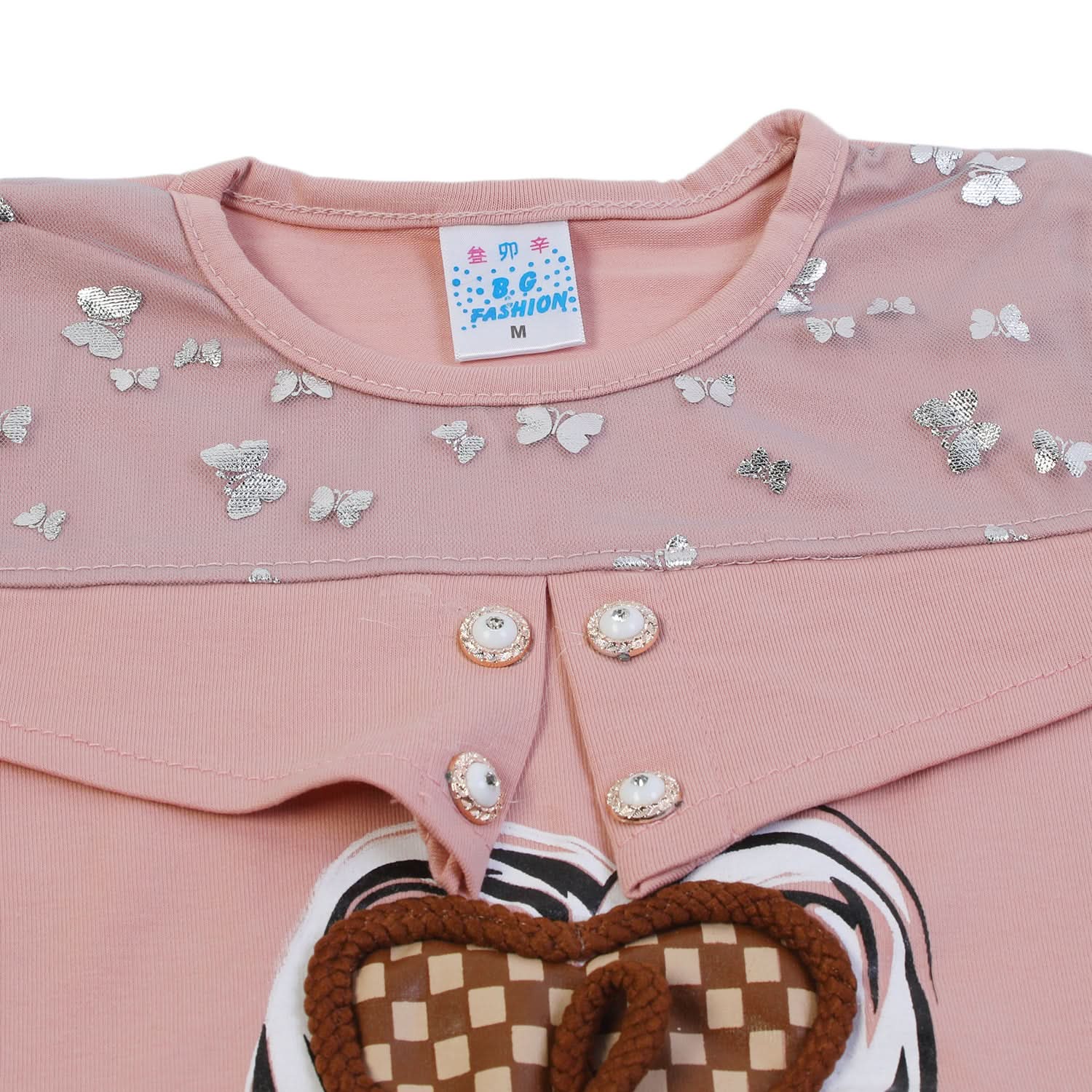 Girls Half Sleeves Suit - Tea Pink, Girls Suits, Chase Value, Chase Value
