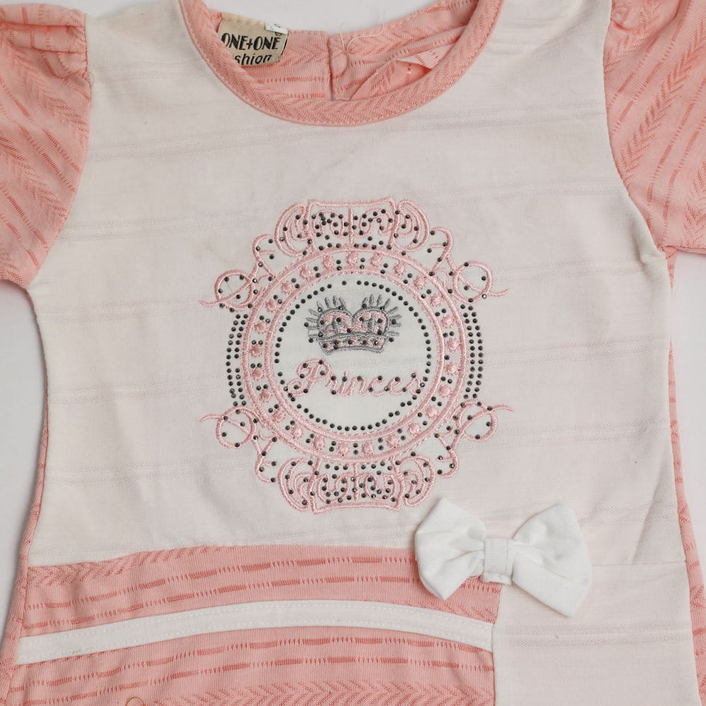 Girls Full Sleeves Tight Suit - Peach, Girls Suits, Chase Value, Chase Value