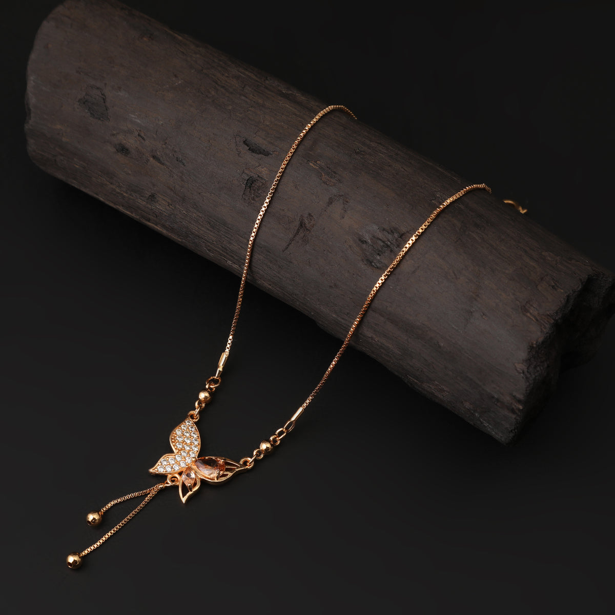 Girls Fancy Chain Locket - Golden, Girls Necklace & Chains, Chase Value, Chase Value