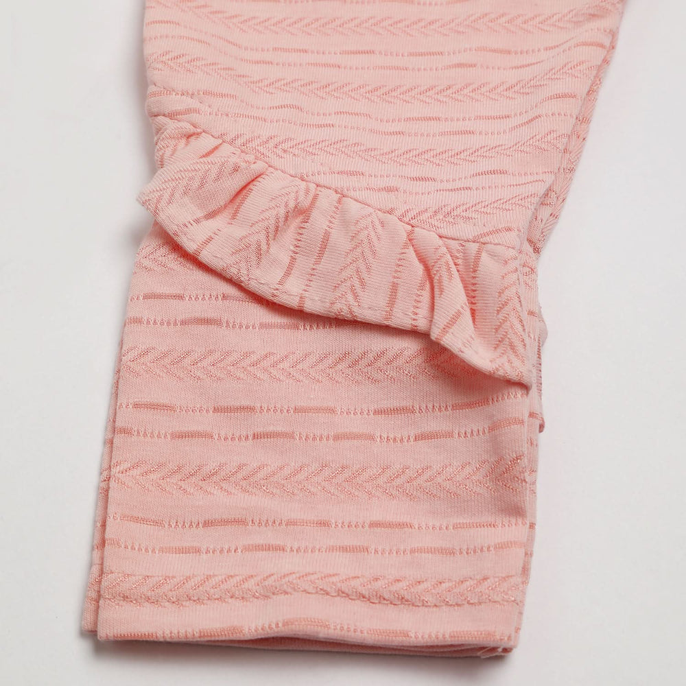 Girls Full Sleeves Tight Suit - Peach, Girls Suits, Chase Value, Chase Value