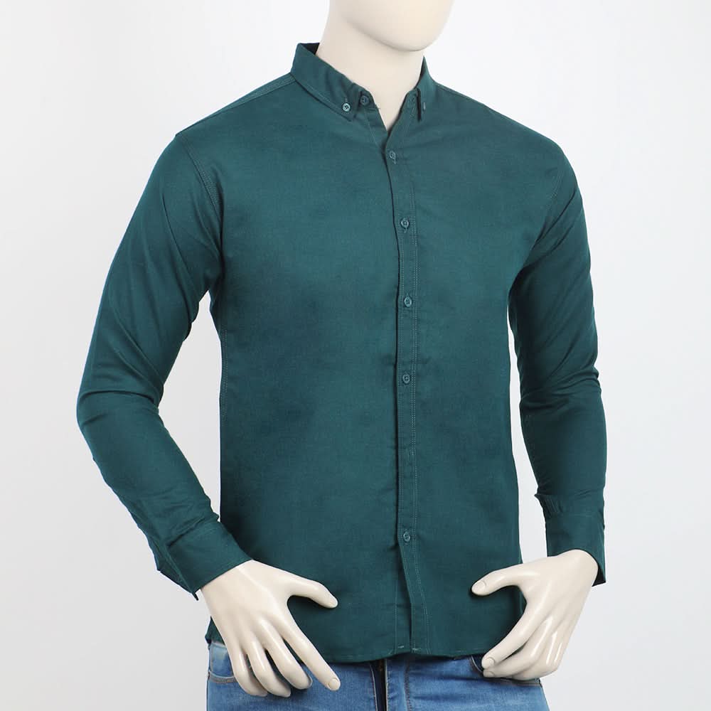 Men's Casual Chambray Shirt  - Forest Green, Men's Shirts, Chase Value, Chase Value
