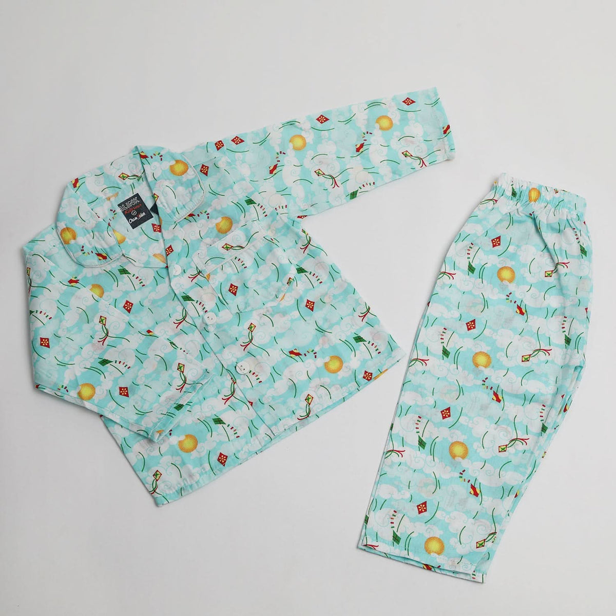 Girls Full Sleeves Night Suit - Multi Color, Girls Suits, Chase Value, Chase Value