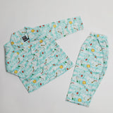 Girls Full Sleeves Night Suit - Multi Color, Girls Suits, Chase Value, Chase Value