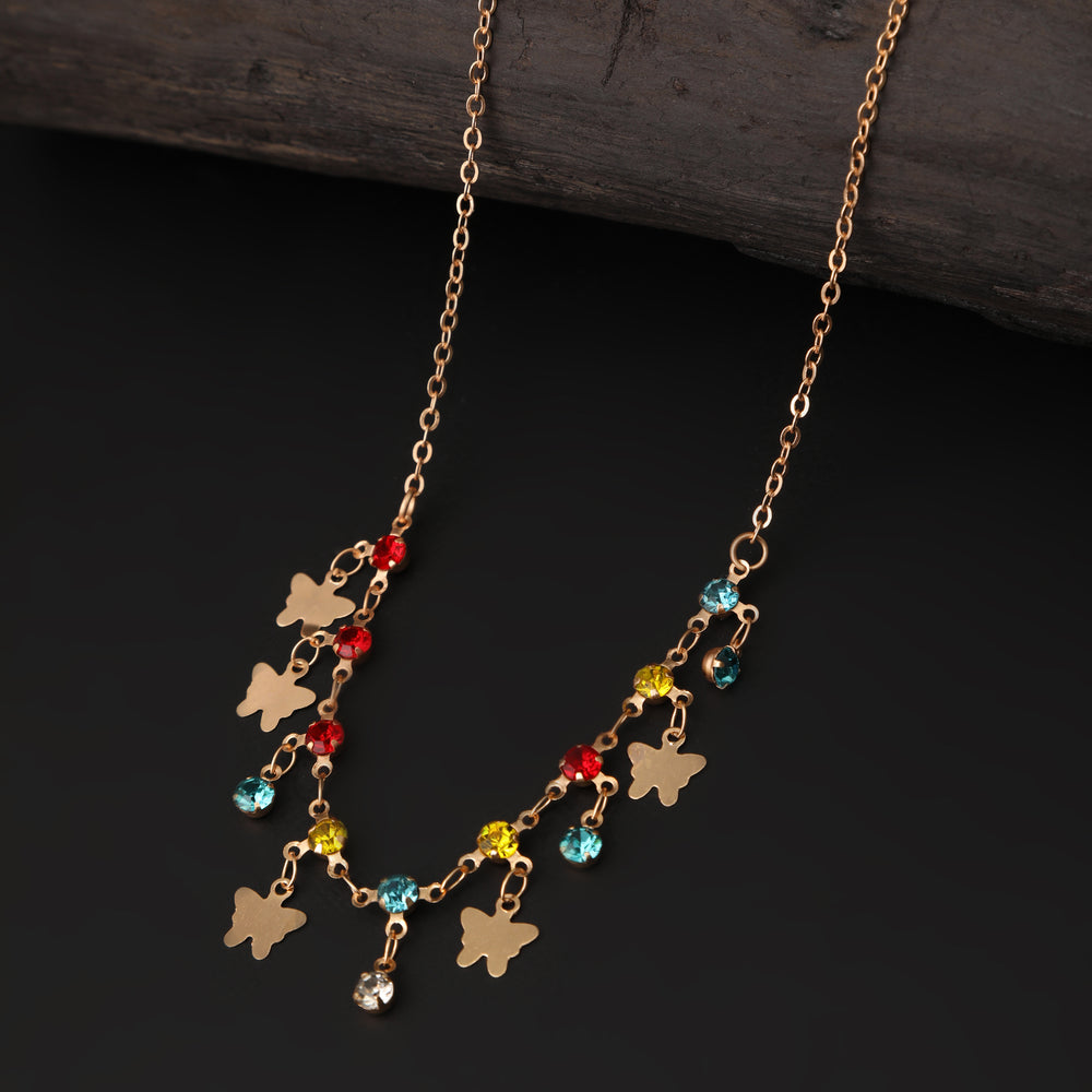 Girls Fancy Chain Locket - Golden, Girls Necklace & Chains, Chase Value, Chase Value