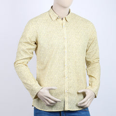 Eminent Men's Casual Printed Shirt - Lemon Yellow