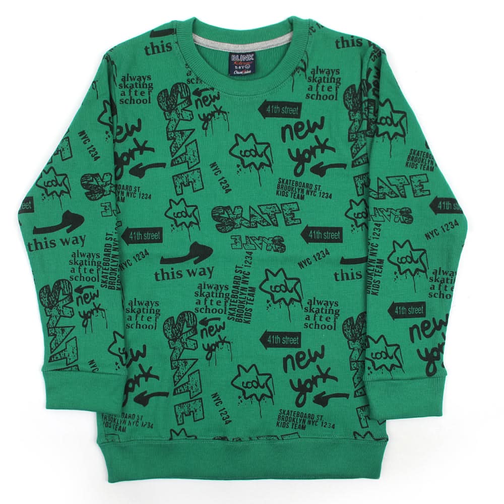 Boys Sweat Shirt - Cool Green, Boys Hoodies & Sweat Shirts, Chase Value, Chase Value