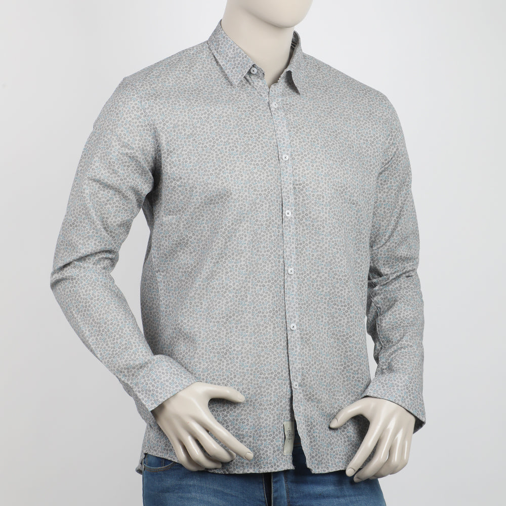 Eminent Men's Casual Printed Shirt - Light Grey, Men's Shirts, Eminent, Chase Value