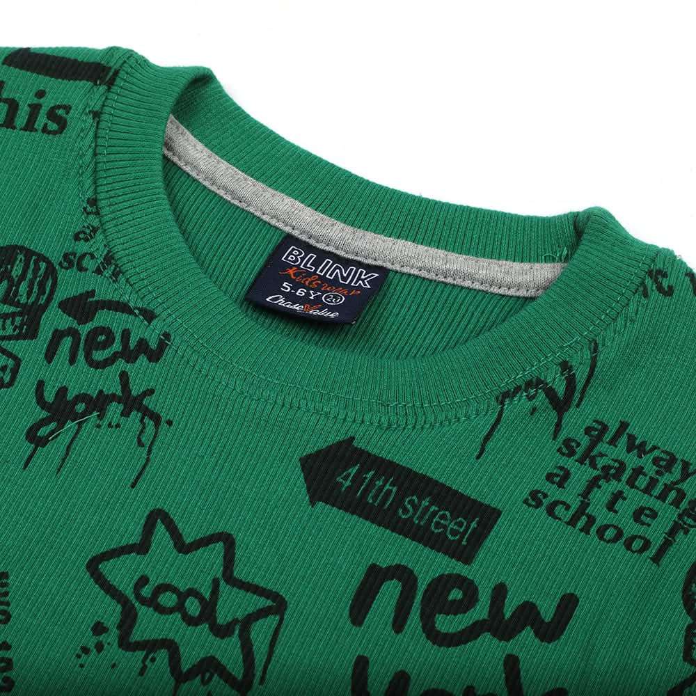 Boys Sweat Shirt - Cool Green, Boys Hoodies & Sweat Shirts, Chase Value, Chase Value