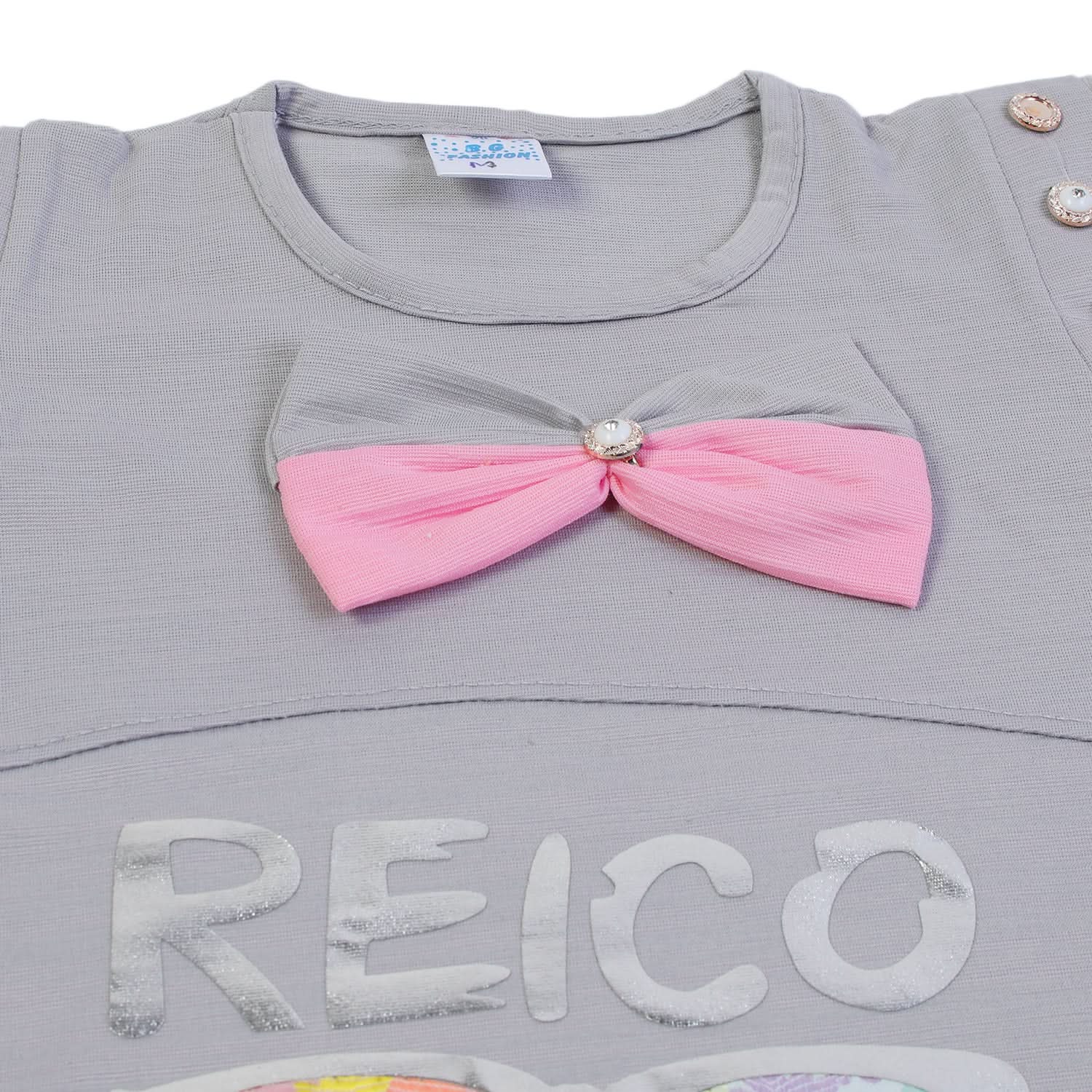 Girls Tight Half Sleeves Suit - Grey, Girls Suits, Chase Value, Chase Value