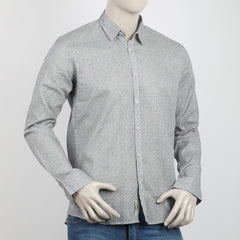 Eminent Men's Casual Printed Shirt - Light Grey