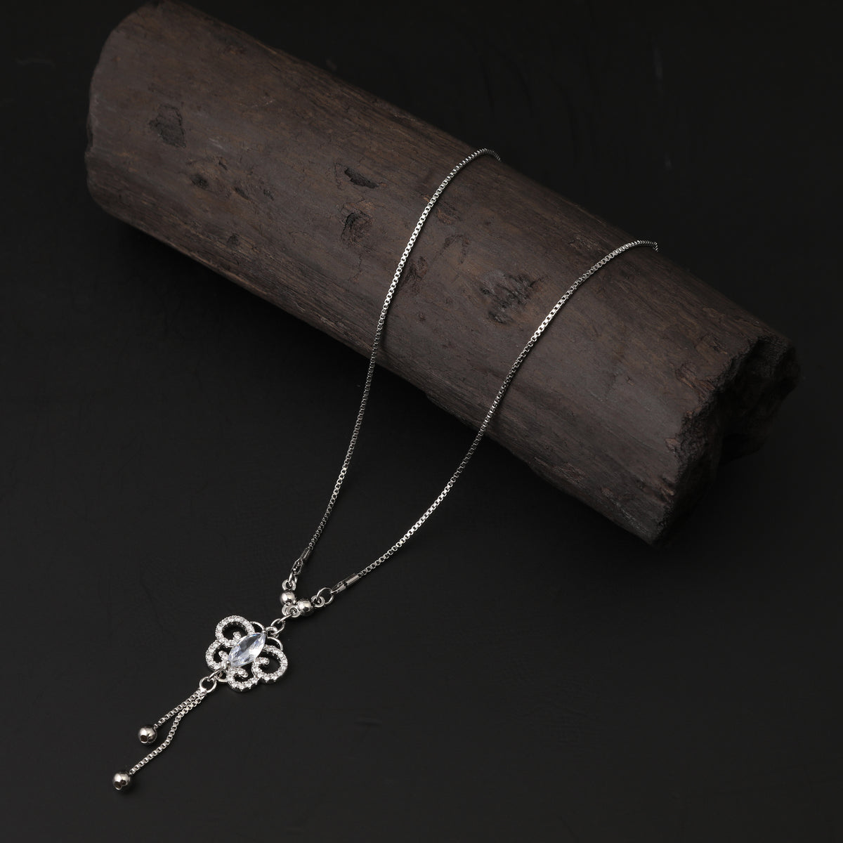 Girls Fancy Chain Locket - Silver, Girls Necklace & Chains, Chase Value, Chase Value