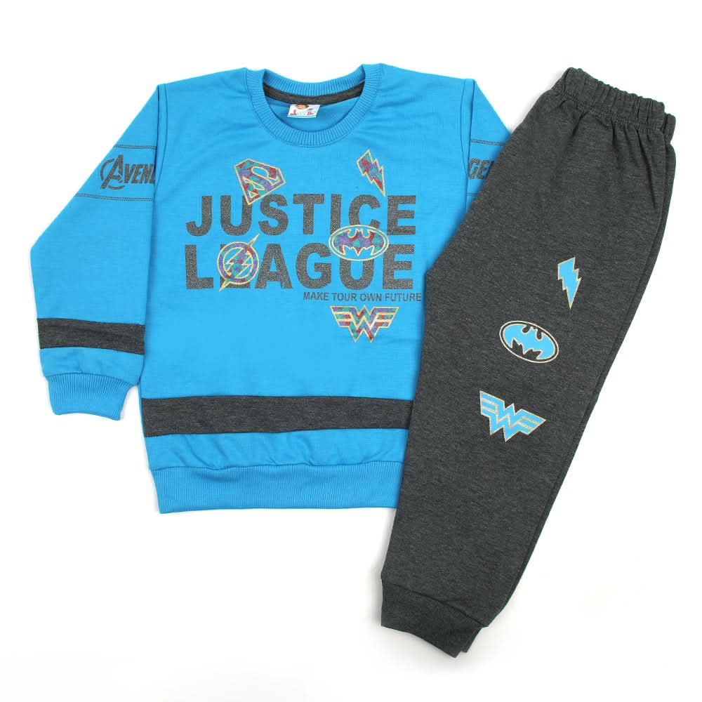 Boys Full Sleeves 2Pcs Suits - Sky Blue, Boys Sets & Suits, Chase Value, Chase Value
