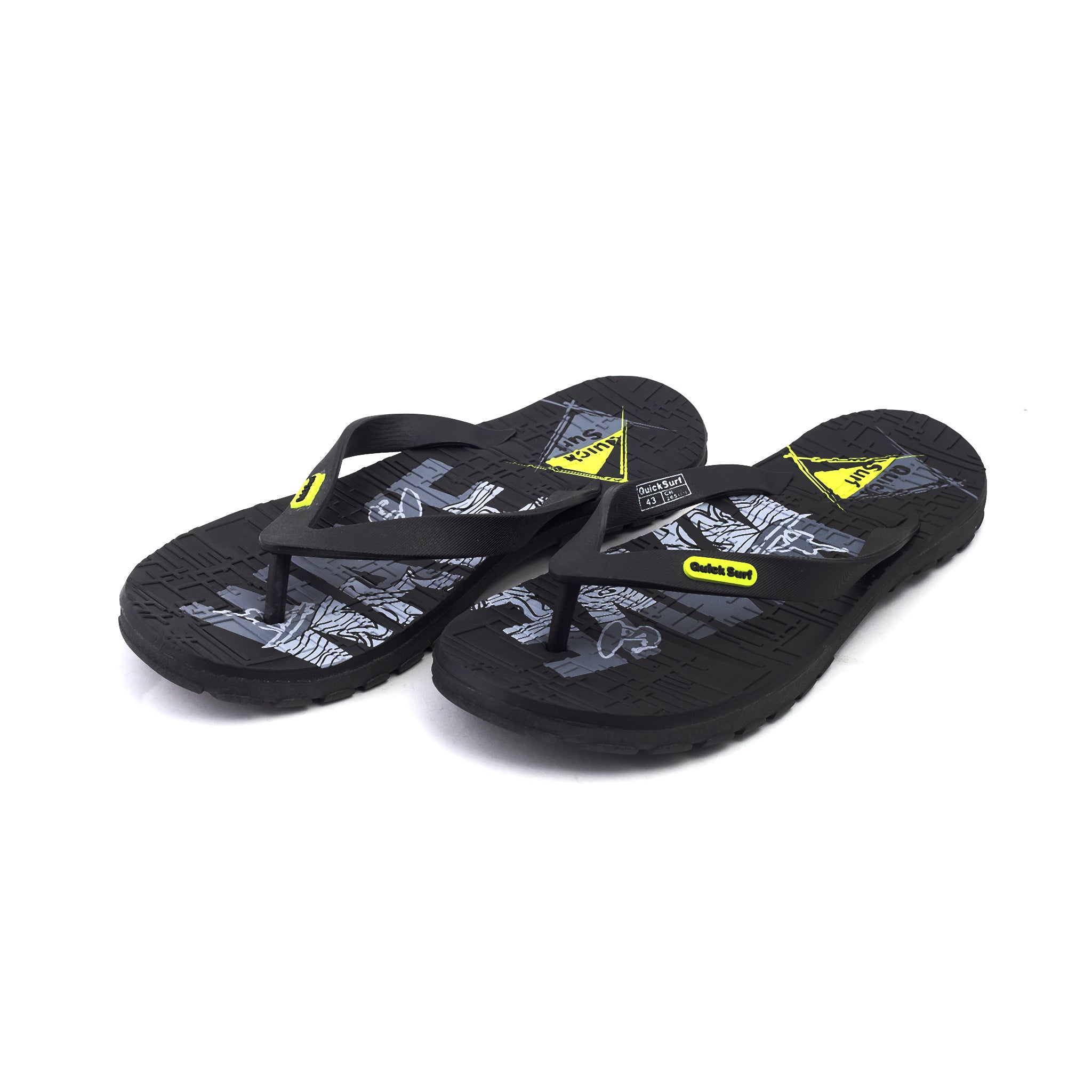Men's Original Quick Surf Flip Flop Slipper - Black, Men's Slippers, Chase Value, Chase Value