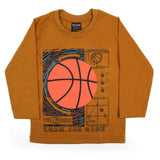 Boys Full Sleeves T-Shirt - Brown, Boys T-Shirts, Chase Value, Chase Value