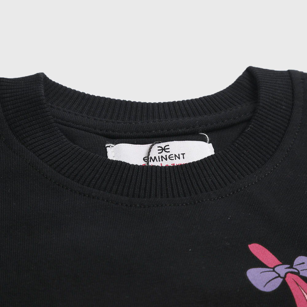 Eminent Girls Full Sleeves Sweatshirt - Black, Girls Sweaters, Eminent, Chase Value