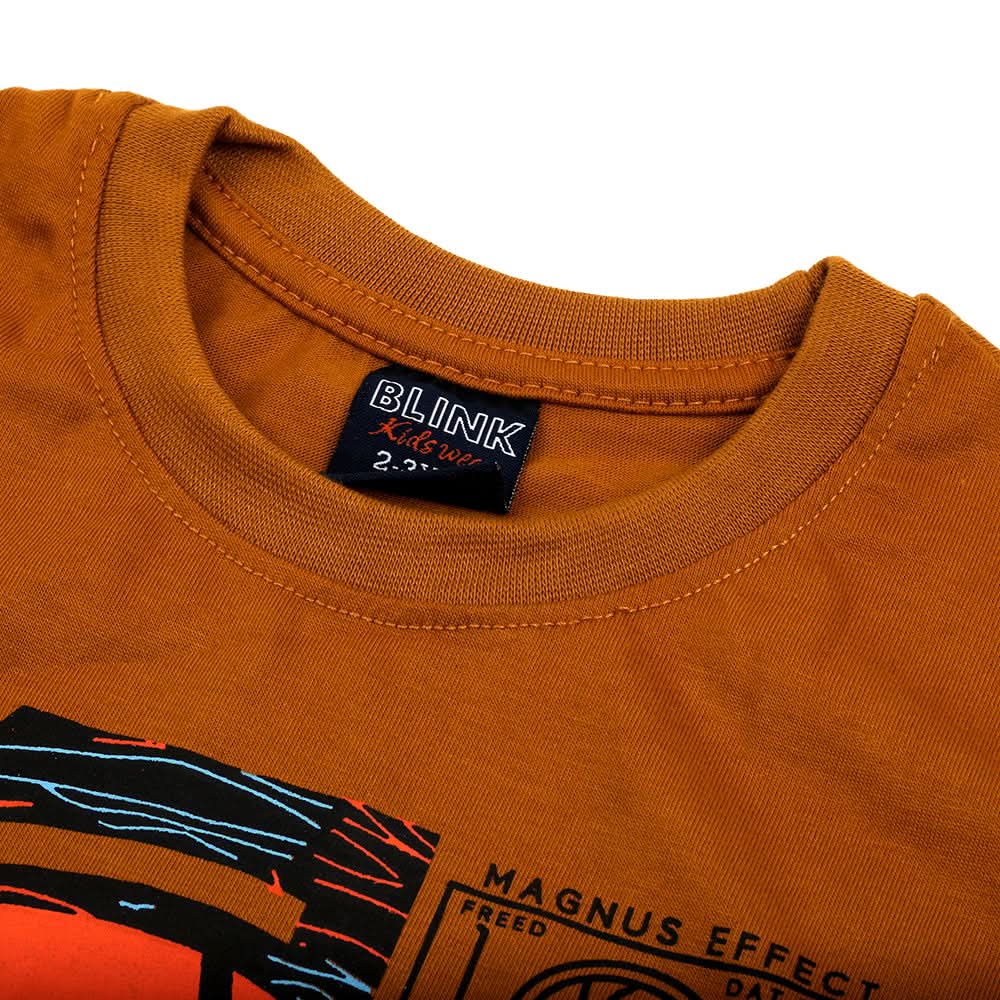 Boys Full Sleeves T-Shirt - Brown, Boys T-Shirts, Chase Value, Chase Value