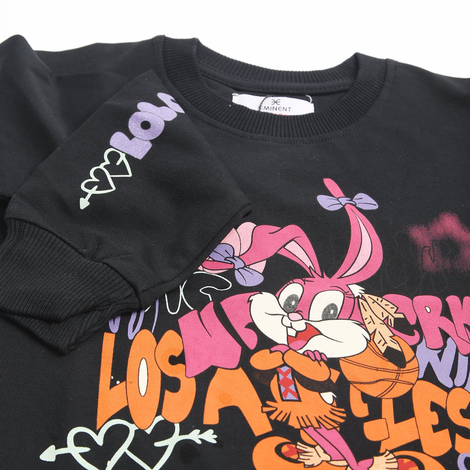 Eminent Girls Full Sleeves Sweatshirt - Black, Girls Sweaters, Eminent, Chase Value