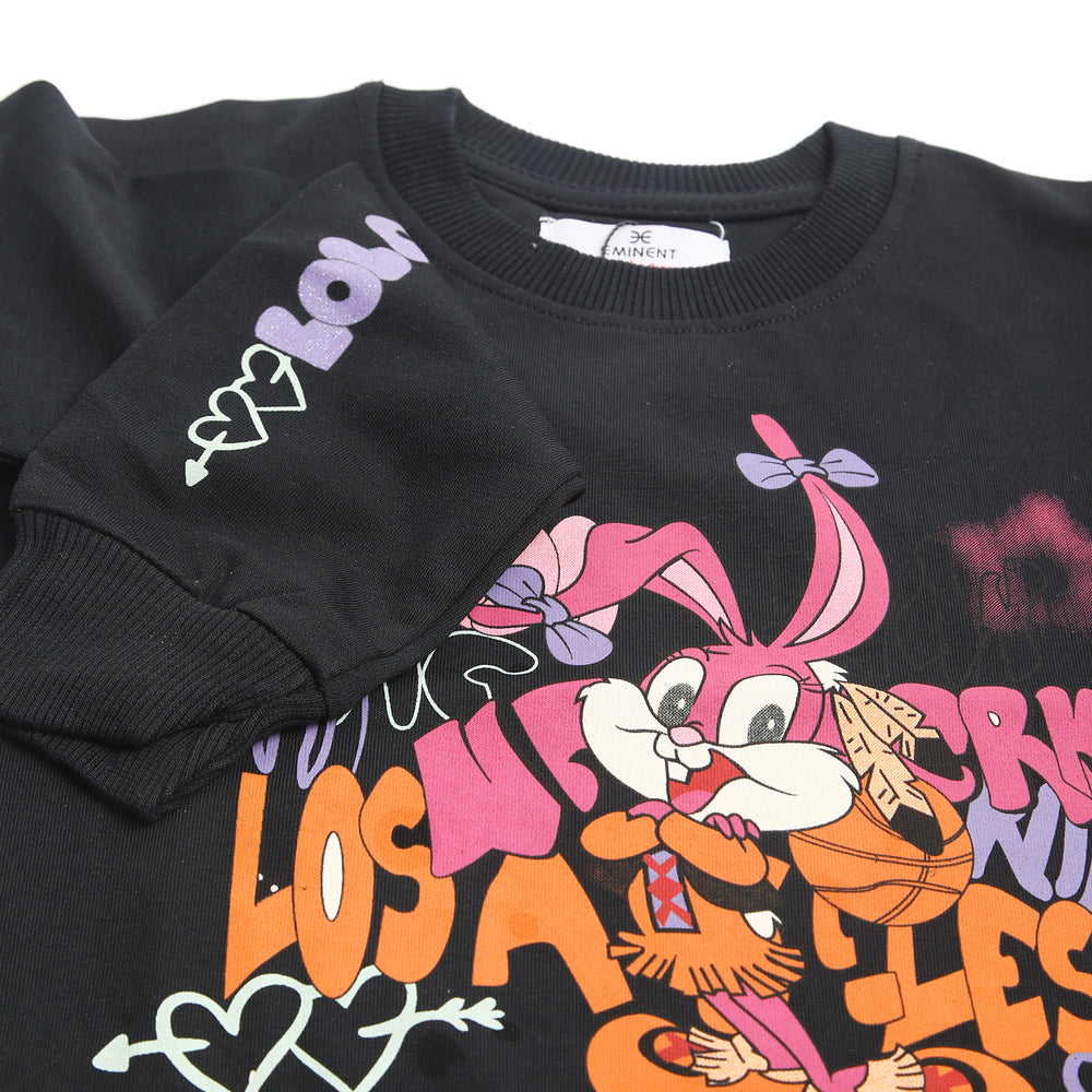 Eminent Girls Full Sleeves Sweatshirt - Black, Girls Sweaters, Eminent, Chase Value