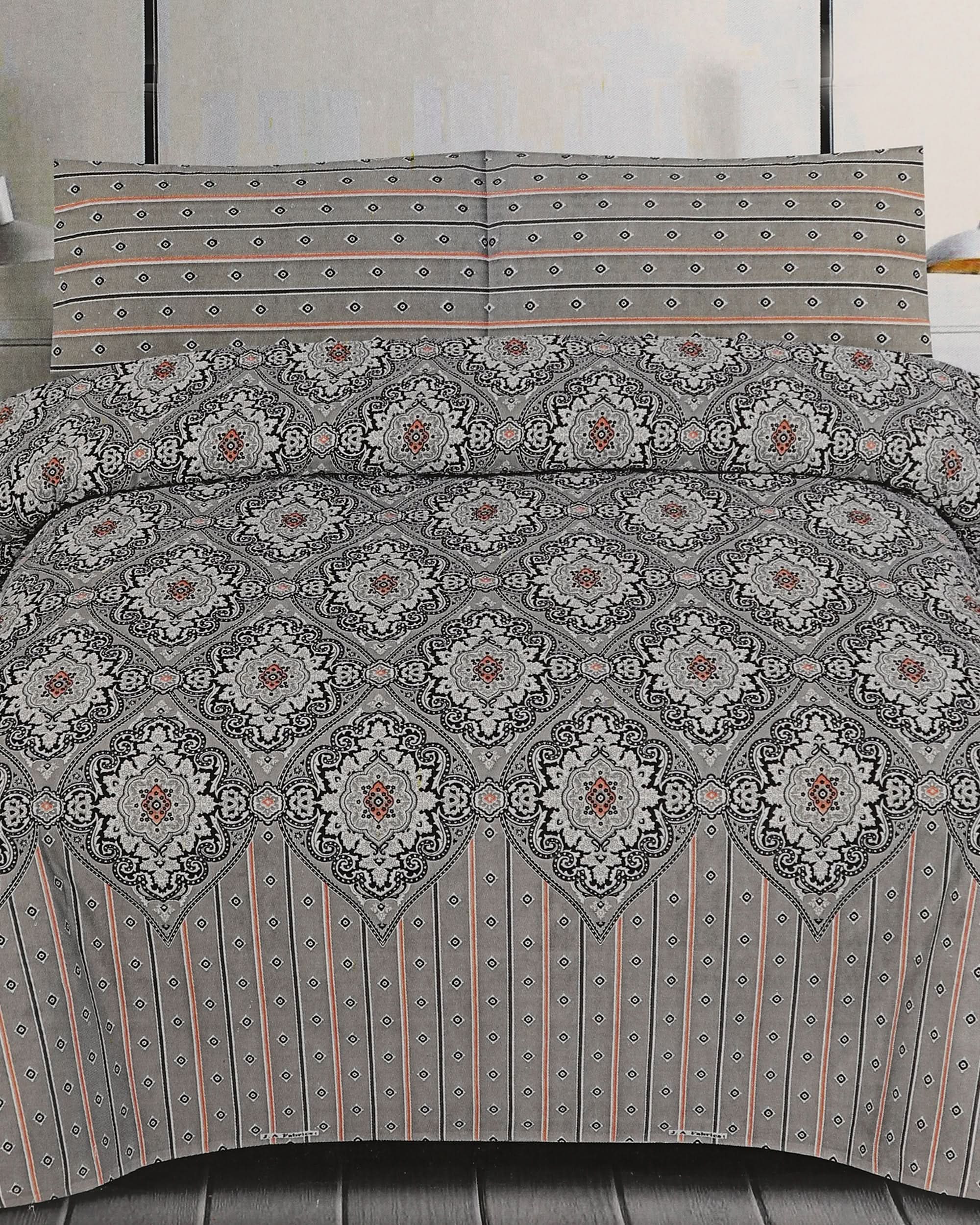 Valuables Printed King Size Bed Sheet 90x95, King Size Bed Sheet, Valuables, Chase Value