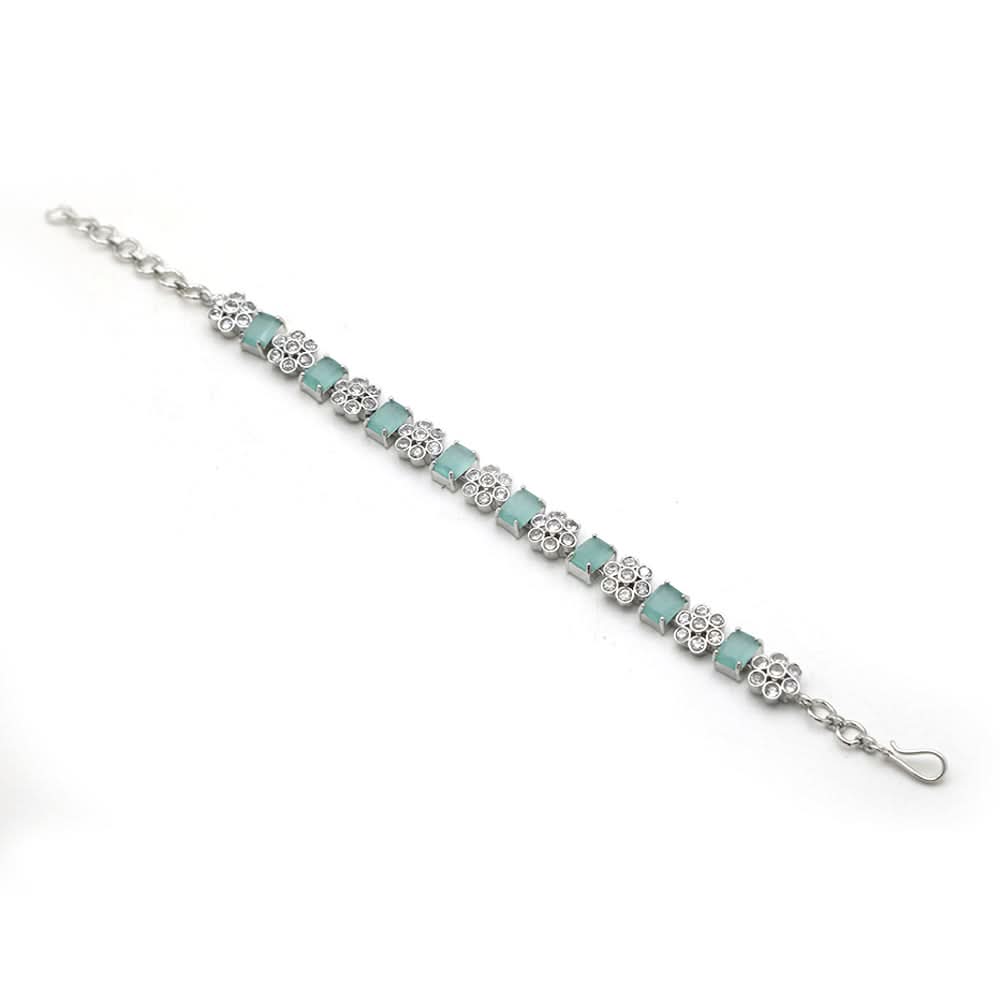 AD chain Bracelets - Cyan, Women Bangles & Bracelets, Chase Value, Chase Value