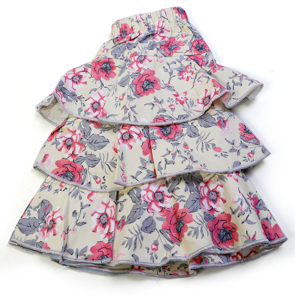 Girls Half Sleeves Skirt Suit - Grey, Girls Suits, Chase Value, Chase Value