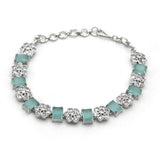 AD chain Bracelets - Cyan, Women Bangles & Bracelets, Chase Value, Chase Value
