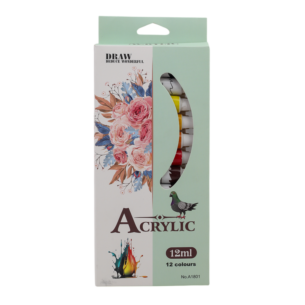 Acrylic Color 12-ML, Coloring Tools, Chase Value, Chase Value