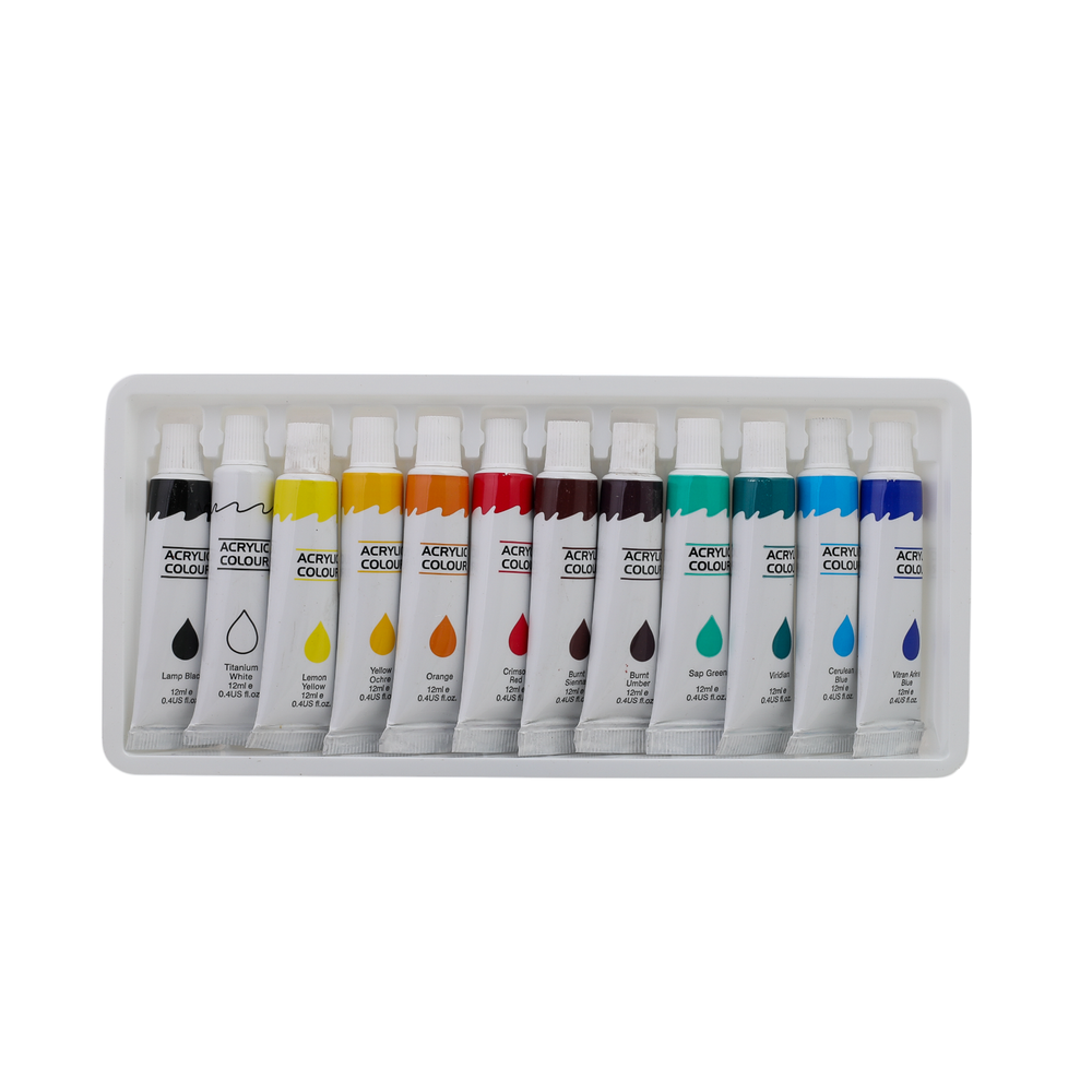 Acrylic Color 12-ML, Coloring Tools, Chase Value, Chase Value