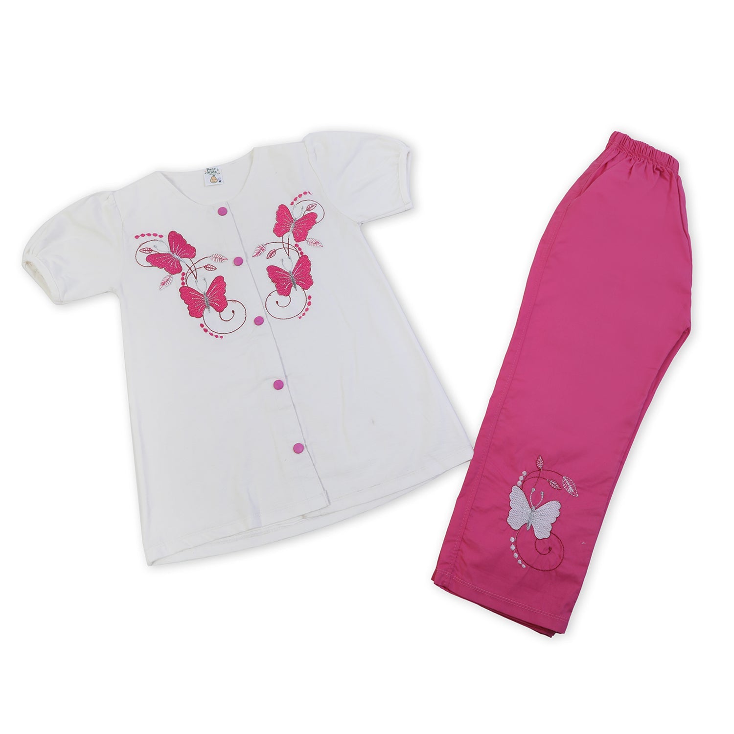 Girls Tight Half Sleeves Suit - Pink, Girls Suits, Chase Value, Chase Value