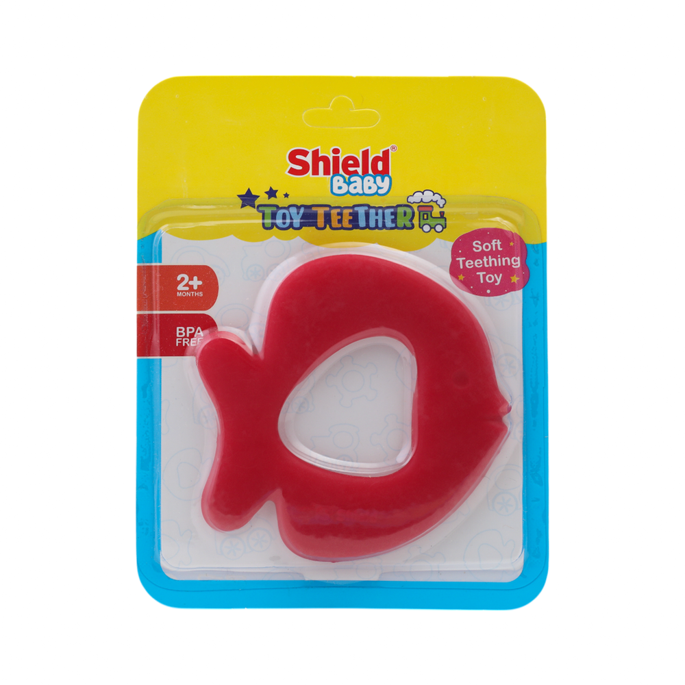 Shield Toy Teether - Red, Feeding Supplies, Shield, Chase Value