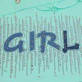 Girls Tight Half Sleeves Suit - Cyan, Girls Suits, Chase Value, Chase Value