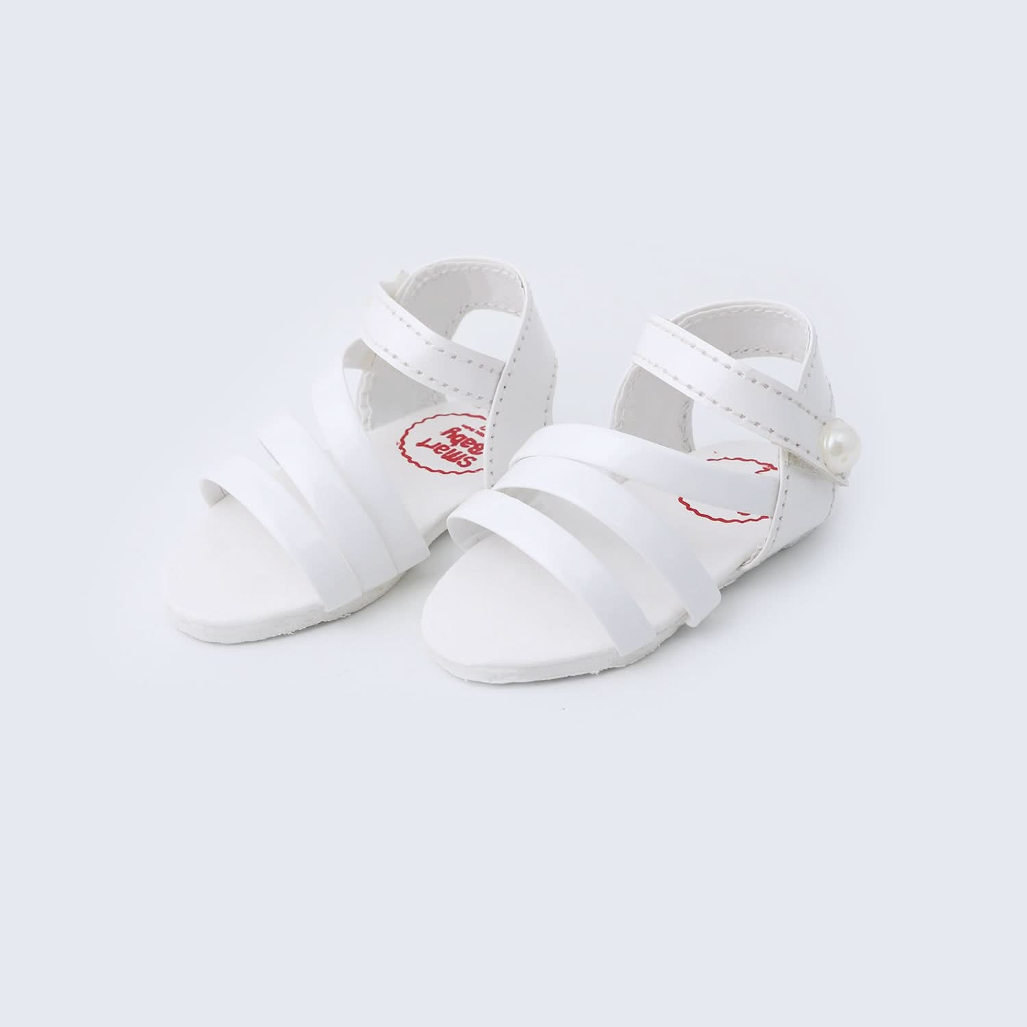 Newborn Baby Pumpy Step & Casual Sandals - White, Newborn Caps, Shoes & Socks, Chase Value, Chase Value