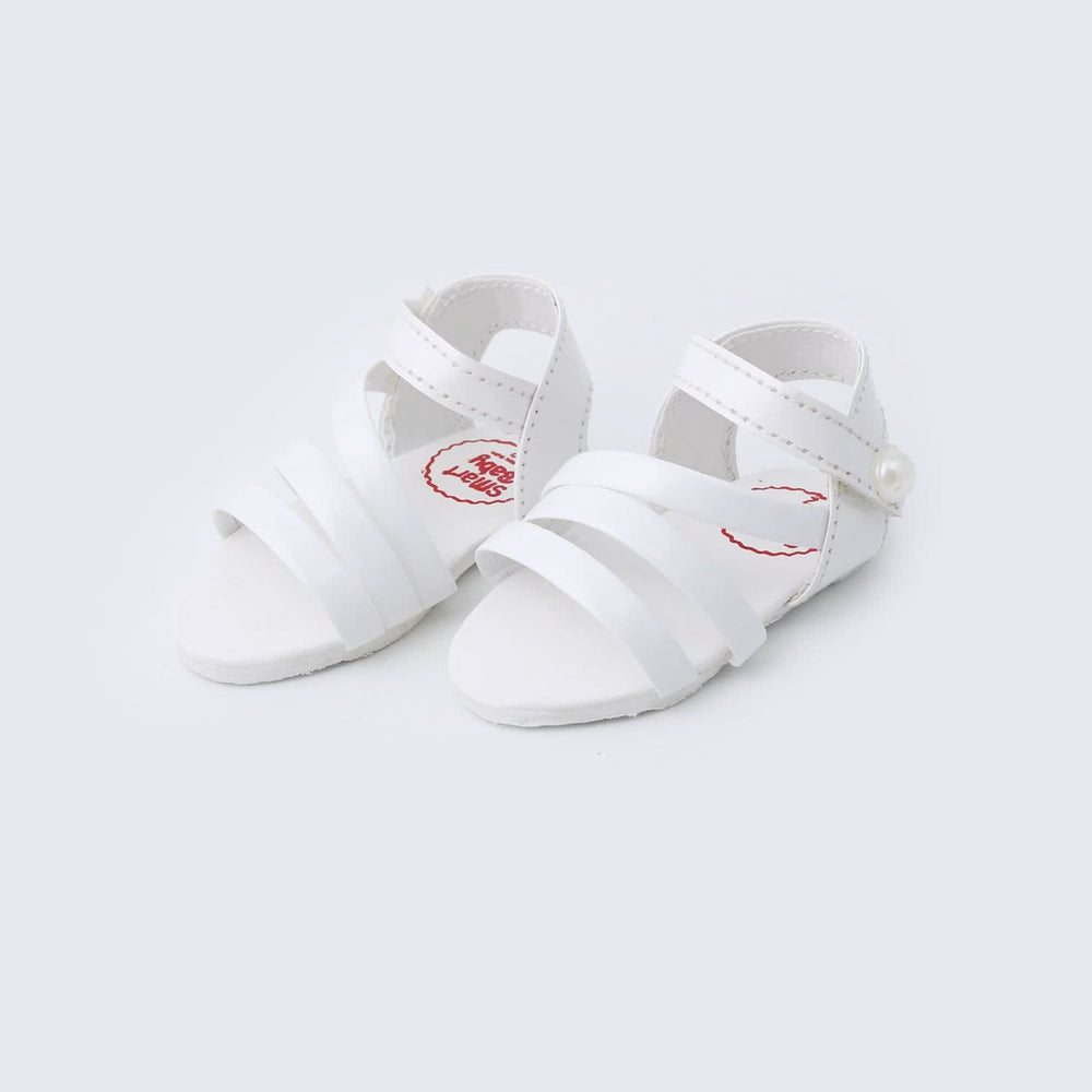 Newborn Baby Pumpy Step & Casual Sandals - White, Newborn Caps, Shoes & Socks, Chase Value, Chase Value