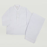 Newborn Boy Plain Shalwar Suit - White, Newborn Boys Shalwar Suits, Chase Value, Chase Value