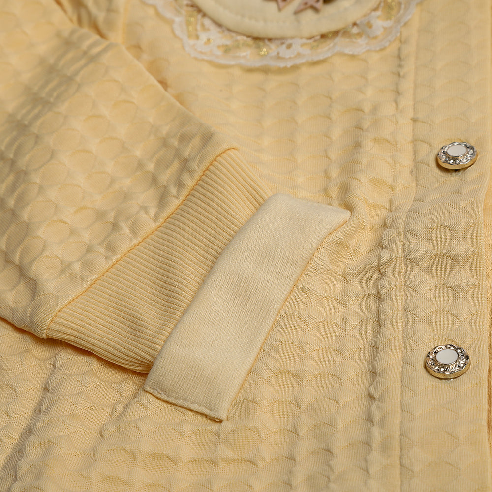 Girls Full Sleeves Tight Suit - Yellow, Girls Suits, Chase Value, Chase Value